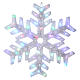 Luz de Natal Floco de neve 50 Leds multicolores interior exterior s4