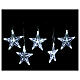 Star Christmas lights 50 leds ice white internal and external use s1