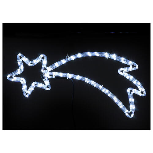 Luzes de Natal Estrela de Natal luminosa 92 LED Branco Gelo para interior/exterior 4