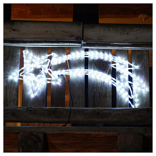 Sternschnuppe mit 216 LEDs kaltweiß für Innen und Außen 1