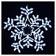 Luz navideña Copo de Nieve 216 LED interior exterior blanco hielo s1