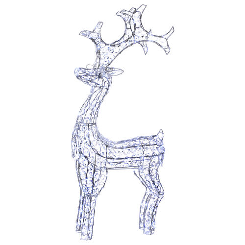 Diamond reindeer 200 leds ice white for external use 13