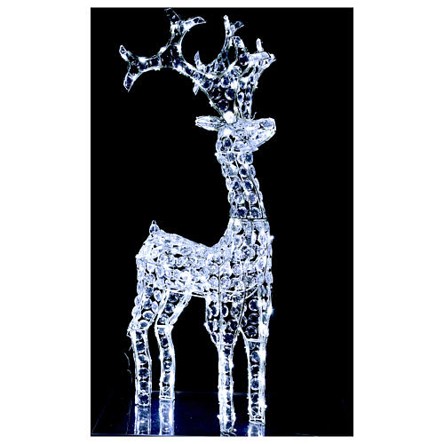 Diamond reindeer 200 leds ice white for external use 5
