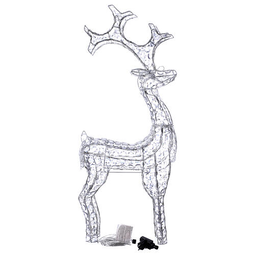 Diamond reindeer 200 leds ice white for external use 7