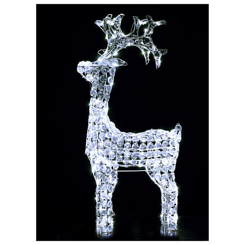 Diamond reindeer 150 leds cold white for external and internal use 3