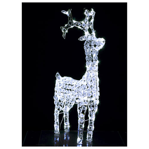 Diamond reindeer 150 leds cold white for external and internal use 4