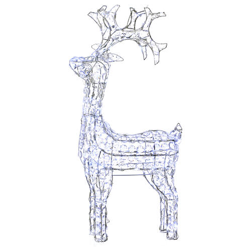 Diamond reindeer 150 leds cold white for external and internal use 5