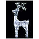 Diamond reindeer 150 leds cold white for external and internal use s3
