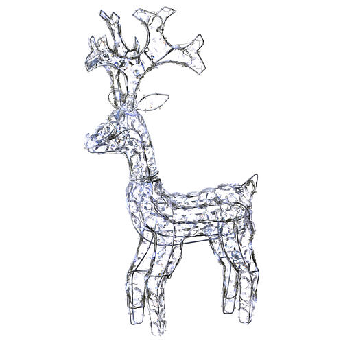 Diamond reindeer 80 leds ice white for external and internal use 4