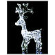 Diamond reindeer 80 leds ice white for external and internal use s2