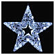 Luz Navideña Estrella LED blanco hielo interior exterior s1