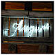 Illuminated writing Good Wishes 168 led lights cold white for internal and external use s1