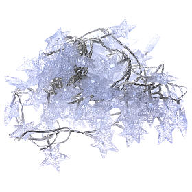 Guirlandes lumineuses de Noël: Chaîne étoiles 100 led blanc froid intérieur extérieur Guirlandes lumineuses de Noël: Chaîne étoiles 100 led blanc froid intérieur extérieur