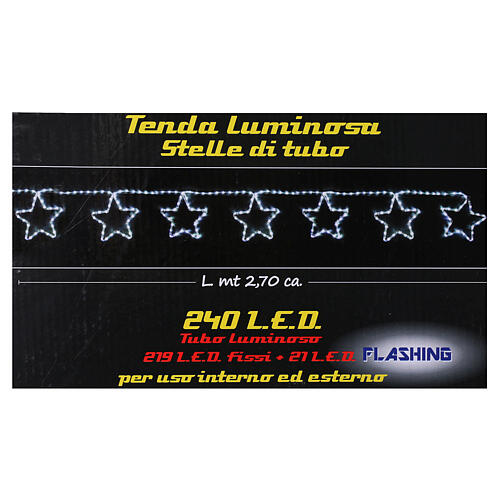 Illuminted curtain 240 cold white leds external use 5