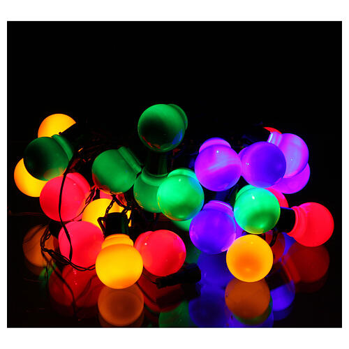 Cadena luminosa 30 led bombillas multicolor interior exterior 1