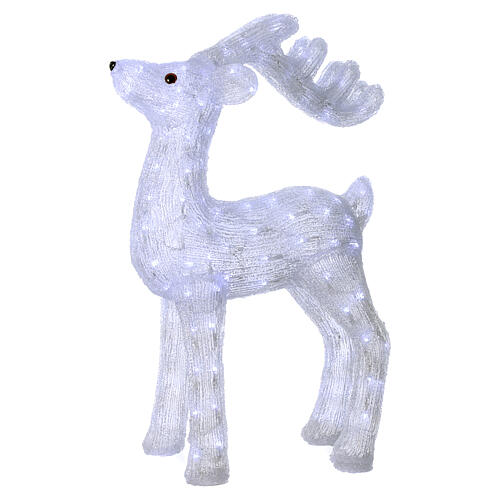 Christmas reindeer decoration 200 leds ice white for internal and external use 3