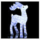Christmas reindeer decoration 200 leds ice white for internal and external use s2