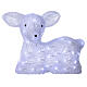 Christmas fawn decoration 60 leds ice white for internal and external use s3