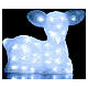 Decoración navideña Ciervo 60 LED blanco hielo interior exterior s4