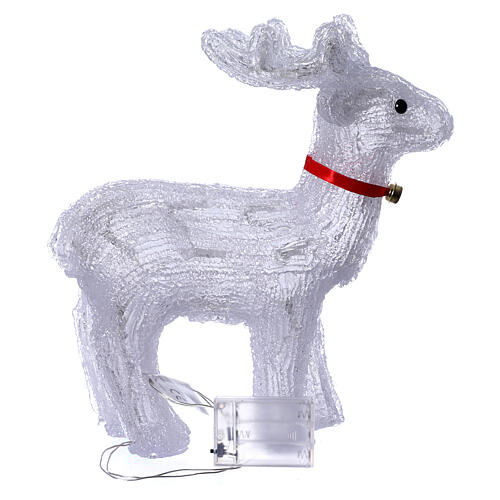 Illuminated reindeer 40 leds cold white led lights internal use 3