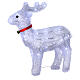 Illuminated reindeer 40 leds cold white led lights internal use s4