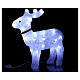 Illuminated reindeer 40 leds cold white led lights internal use s1