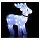 Illuminated reindeer 40 leds cold white led lights internal use s2