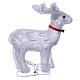 Illuminated reindeer 40 leds cold white led lights internal use s3