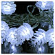 Światełka na choinkę,  z 20 białymi szyszkami, efekt lodu s2