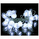 Luz de Natal pinhas 20 Leds branco s1