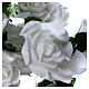 Grinalda de rosas luminosas LED brancas s5