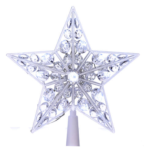 Stella Albero Di Natale Luminosa.Puntale Luminoso 16 Led Bianco Freddo Per Interno Vendita Online Su Holyart