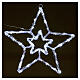 Estrella luminosa 40 led blanco hielo interior exterior s1