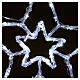 Estrella luminosa 40 led blanco hielo interior exterior s2