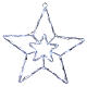 Estrella luminosa 40 led blanco hielo interior exterior s3