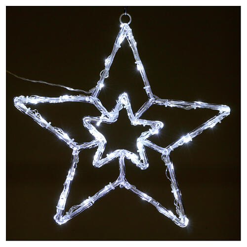 Illuminated star 40 leds ice white internal and external use 1