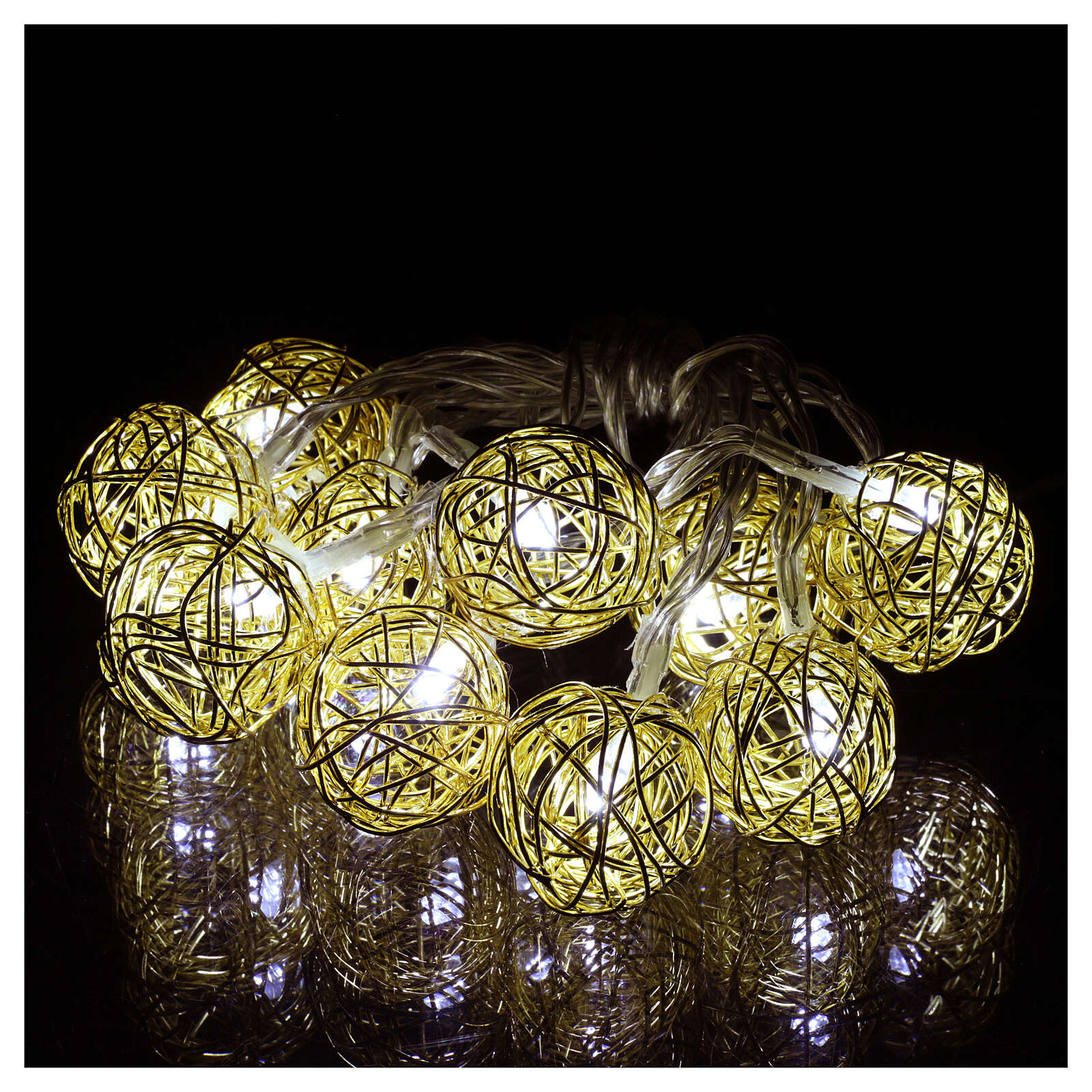 Christmas lights ball 10 leds ice white 1 m internal use online sales