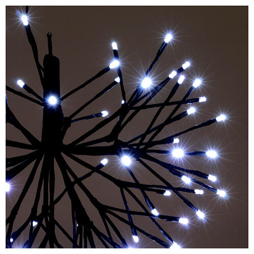 Luzes de Natal modelo fogo de artifício 96 LED branco frio interior/exterior 2