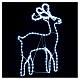 Bright reindeer 168 leds ice white 100 cm internal and external use s1