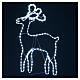 Bright reindeer 168 leds ice white 100 cm internal and external use s3