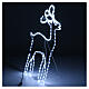 Bright reindeer 168 leds ice white 100 cm internal and external use s4