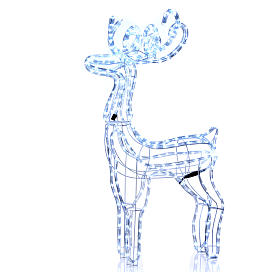 Guirlandes lumineuses de Noël: Décoration lumineuse Renne 300 led blanc froid h 100 cm intérieur extérieur Guirlandes lumineuses de Noël: Décoration lumineuse Renne 300 led blanc froid h 100 cm intérieur extérieur