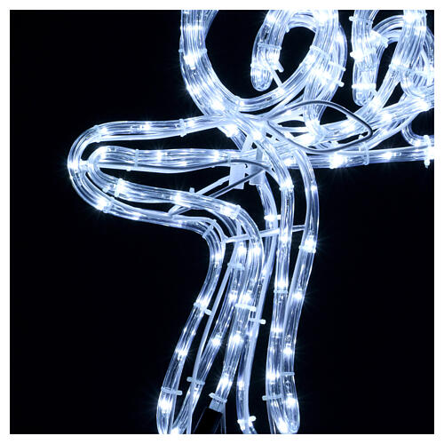 Decoração Luminosa Rena 300 Lâmpadas LED Branco Frio 100 cm Interior/Exterior 5