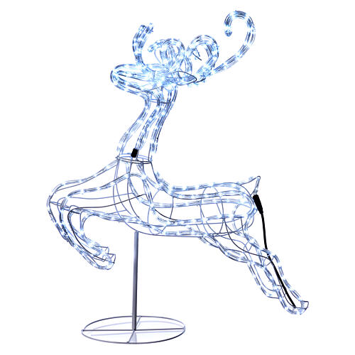 Reindeer jumping light cable 288 leds 92 cm internal and external use 4