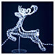 3D reindeers and sleigh with 864 ice white LEDs for indoor and outdoor use s3