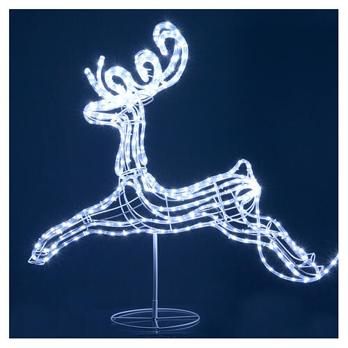 Reno y Trineo 3D 864 led hielo interior exterior 2