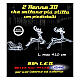 Renas e trenó 3D 864 LEDs branco gelo interior exterior s6