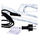 Renas e trenó 3D 864 LEDs branco gelo interior exterior s7