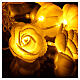 Light chain with roses 10 warm white leds for internal use s2