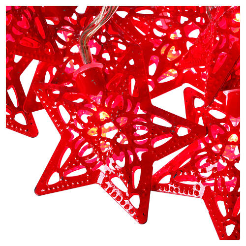Light cable 20 leds red stars internal use 2